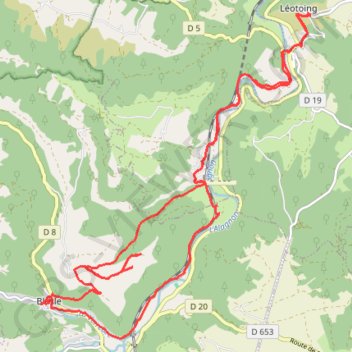 Vallée de L'Alagnon et visite de Blesle (Haute-Loire) GPS track, route, trail