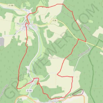Asnière-sous-Bois - Chamoux GPS track, route, trail