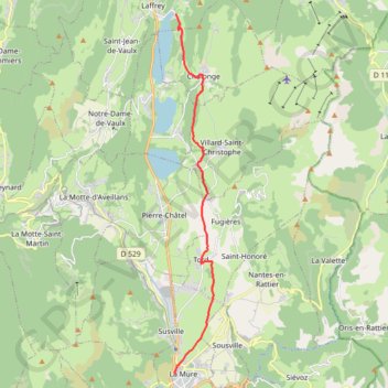 Sur les Pas des Huguenots - La Mure - Laffrey GPS track, route, trail