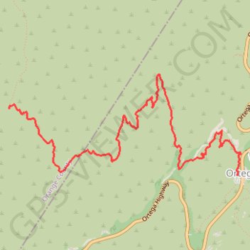 Chiquito Falls (Lyon Canyon Falls) GPS track, route, trail