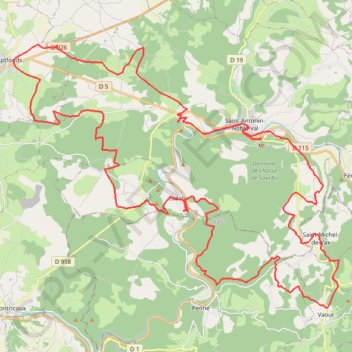 La Renardière - Saint-Antonin-Noble-Val GPS track, route, trail