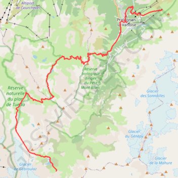 Gr5 par Petit Mont Blanc GPS track, route, trail