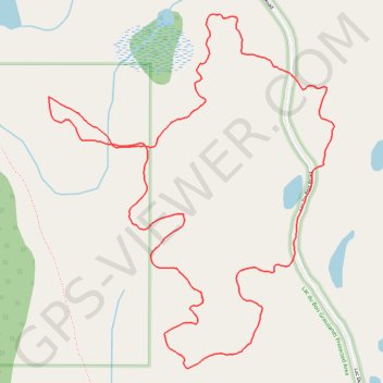 Lac du Bois Grasslands Protected Area GPS track, route, trail