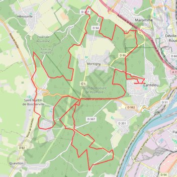 Rando Oxybike GPS track, route, trail