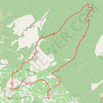 Combe de Curnier Demoiselles Coiffees GPS track, route, trail