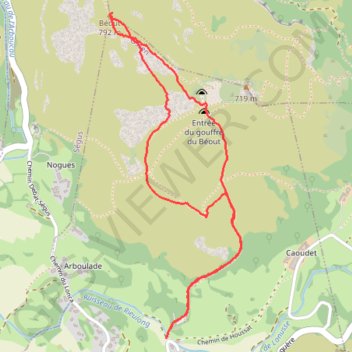 Béout GPS track, route, trail