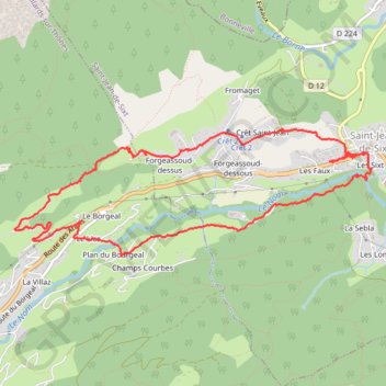Saint Jean de Sixt GPS track, route, trail