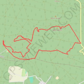 FONTAINEBLEAU - La Plaine Verte GPS track, route, trail