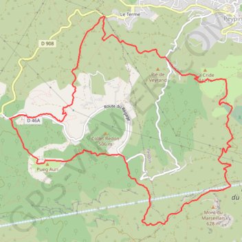 Pichauris peypin GPS track, route, trail