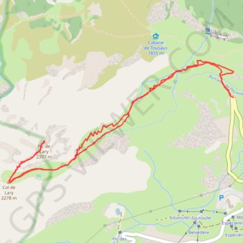 Pic de Lary GPS track, route, trail