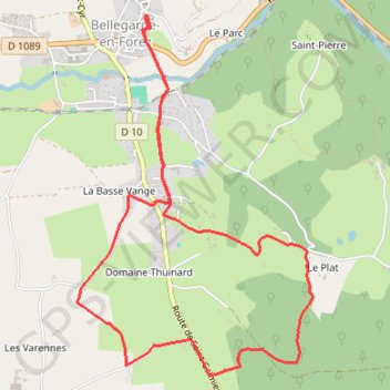 Vers la Mare aux Diables - Bellegarde-en-Forez GPS track, route, trail