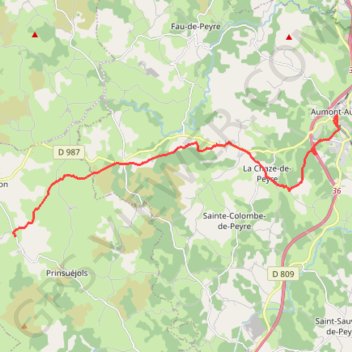 Première étape possible sur le chemin de Saint-Guilhem GPS track, route, trail