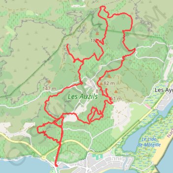 La Clape GPS track, route, trail