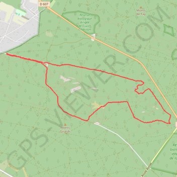 Rando douce Apremont GPS track, route, trail