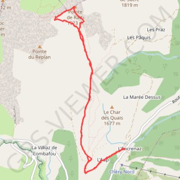 Col d'Encrenaz - Col Ratti - Pointe du Ratti GPS track, route, trail