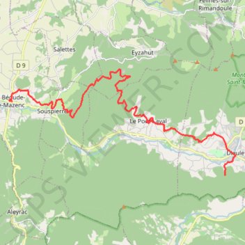 La bégude Dieulefit GPS track, route, trail