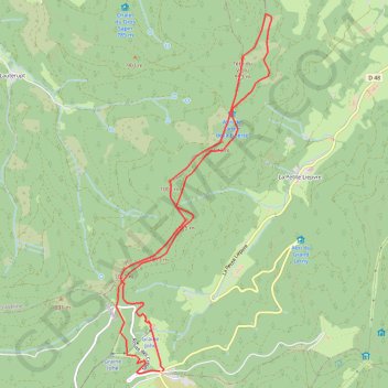 Tête du Violu GPS track, route, trail