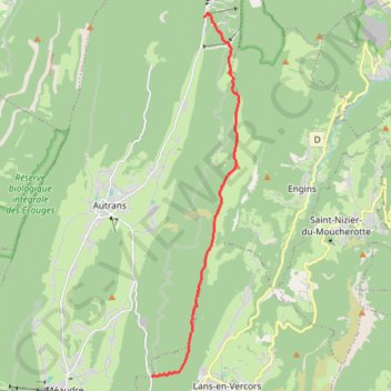 Traversé Croix-Perrin La Sure GPS track, route, trail