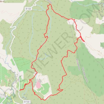 Arboras et la Grotte aux Fées GPS track, route, trail