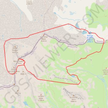Le Thabor en boucle GPS track, route, trail
