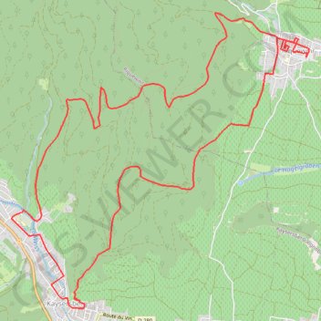 De Kaysersberg à Riquewihr GPS track, route, trail