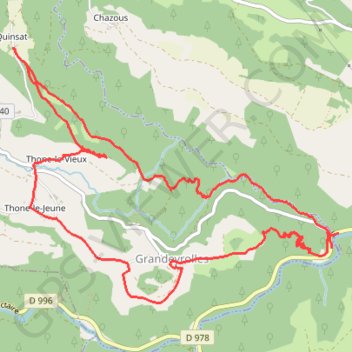Montaigut le Blanc GPS track, route, trail