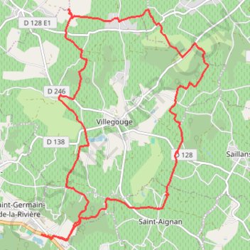 Saint Germain de la Riviere GPS track, route, trail
