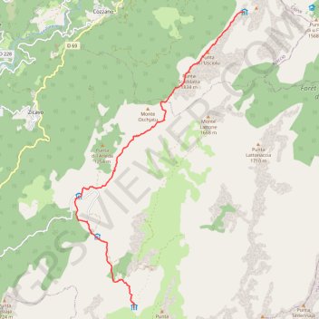 GR20 sud Croci Usciolu GPS track, route, trail