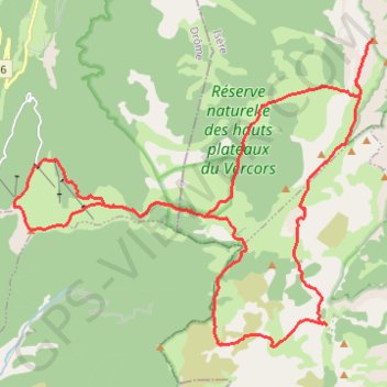 Col du Rousset - Pas de l'Aiguille - Pas des Bachassons - Grand Veymont GPS track, route, trail