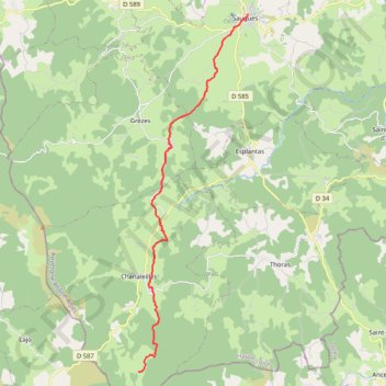 SauguesLeSauvage GPS track, route, trail