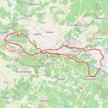 St brice GPS track, route, trail