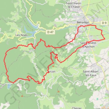 Randonnée des associations Renaisonnaises - Renaison GPS track, route, trail