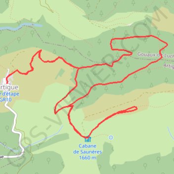 Cabane de Sauneres GPS track, route, trail