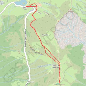 Itinéraire de randonnée n°6 - La Bourgeoise GPS track, route, trail