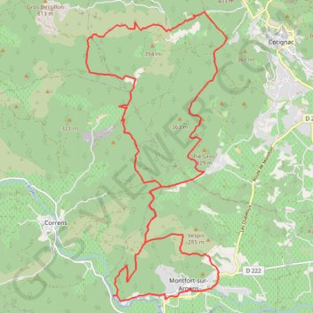 Monfort-sur-Argens GPS track, route, trail