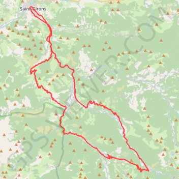Col de Latrape - Saint-Girons GPS track, route, trail