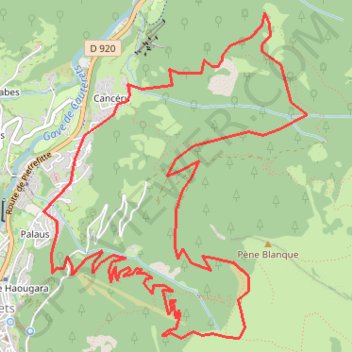 Plateau du Lisey et Hourmigous depuis Cauterets GPS track, route, trail