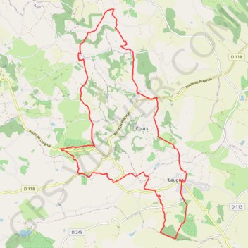 Laugnac GPS track, route, trail