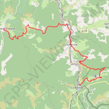 Cheylard la bastide GPS track, route, trail