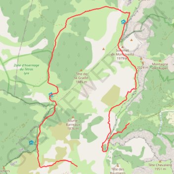 Tour du Sud Vercors GPS track, route, trail