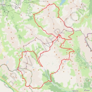 Thabor GPS track, route, trail