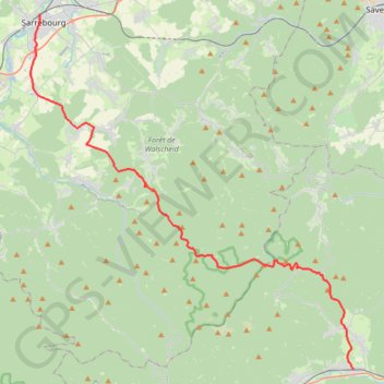 Urmatt sarrebourg GPS track, route, trail