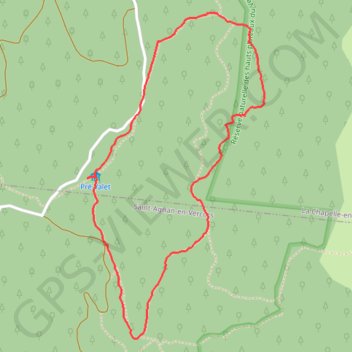 Le Puy de Bois-en-Vercors GPS track, route, trail