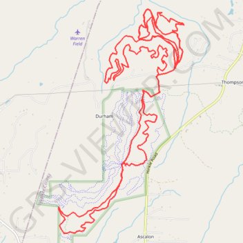 Durham GPS track, route, trail