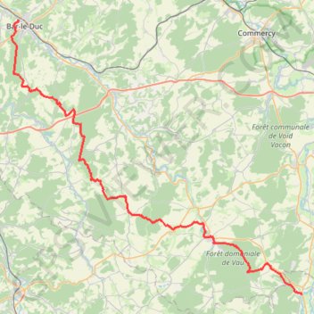 GR714 De Bar-le-Duc (Meuse) à Domrémy-la-Pucelle (Vosges) GPS track, route, trail