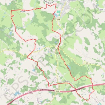 De Pouges en Vallons - Saint-Clément GPS track, route, trail