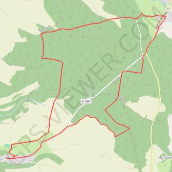 Thivet forêt de Marsois GPS track, route, trail