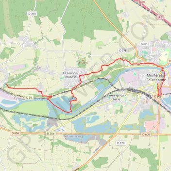 Rando des confluents GPS track, route, trail
