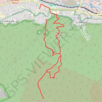 Saint Cyr par Galvaudan Vigie retour source croix GPS track, route, trail