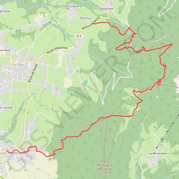Les Cascades de Villaz (Bornes) GPS track, route, trail